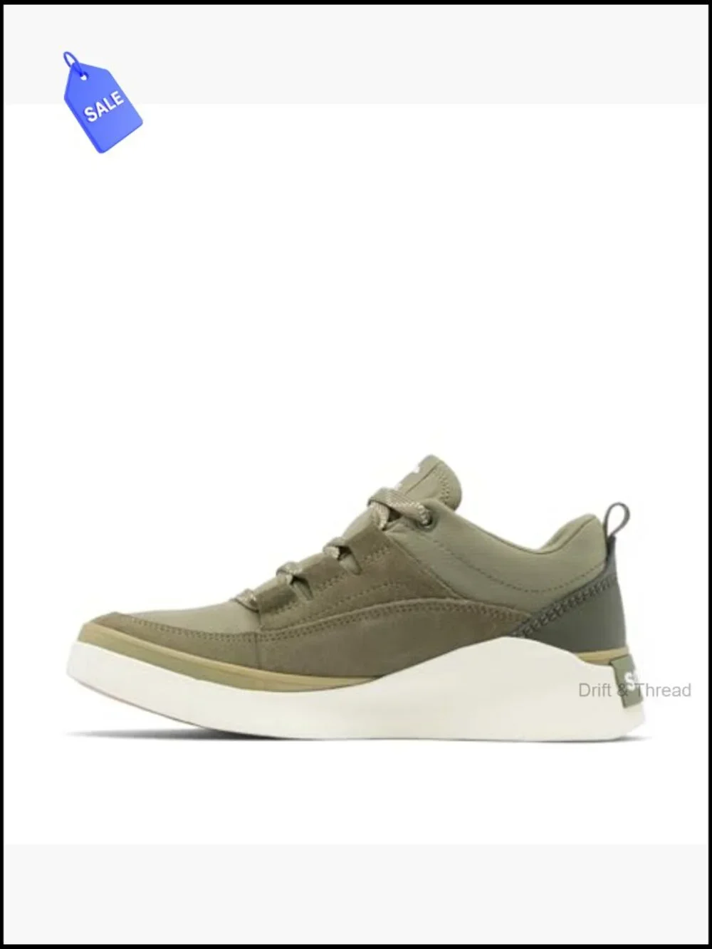Sorel Waterproof Suede Sneakers Lace Up Round Toe